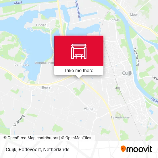 Cuijk, Rodevoort map