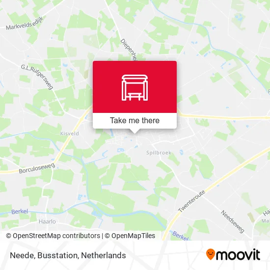 Neede, Busstation map