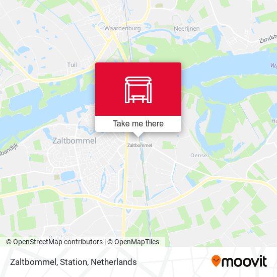 Zaltbommel, Station map