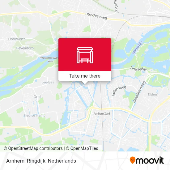 Arnhem, Ringdijk map