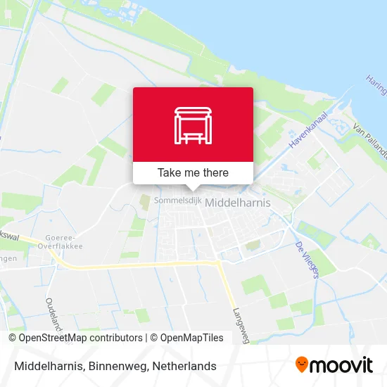 Middelharnis, Binnenweg map