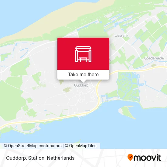 Ouddorp, Station map