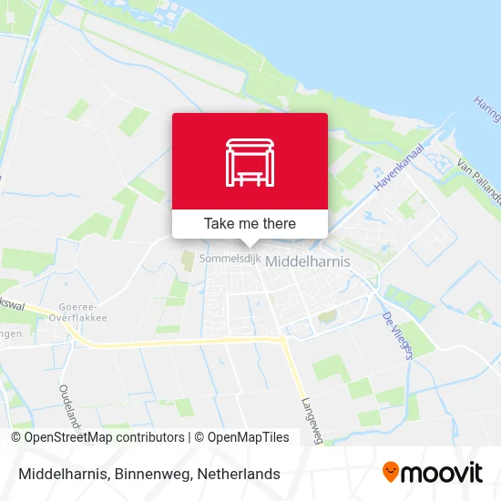 Middelharnis, Binnenweg map