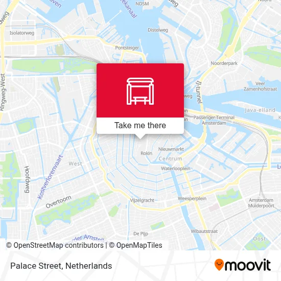 Paleisstraat map