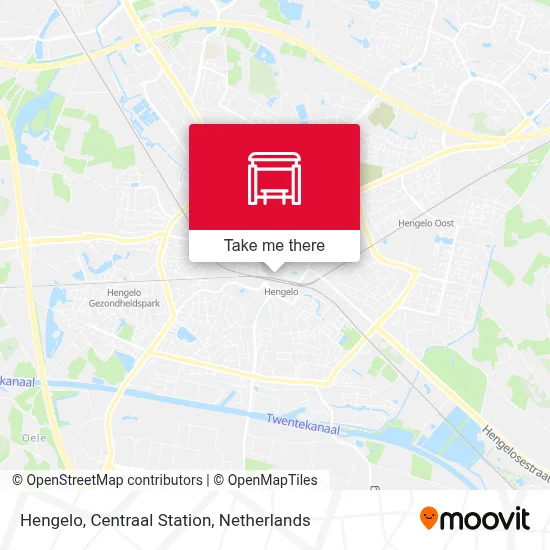 Hengelo, Centraal Station map
