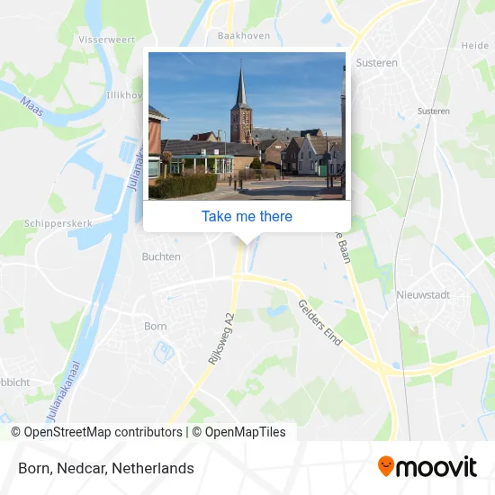 Born, Nedcar map