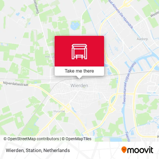 Wierden, Station map