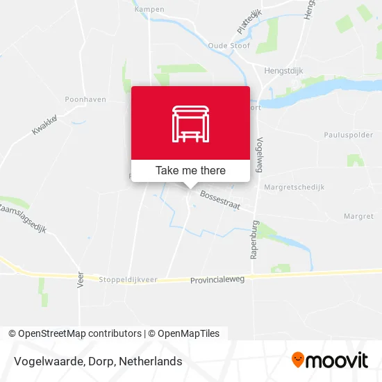 Vogelwaarde, Dorp map