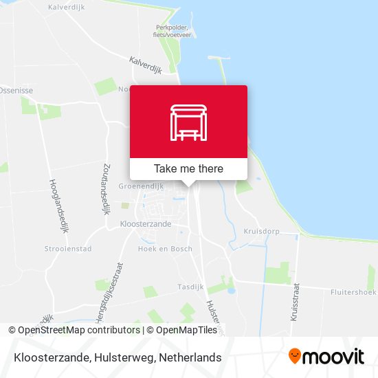 Kloosterzande, Hulsterweg map