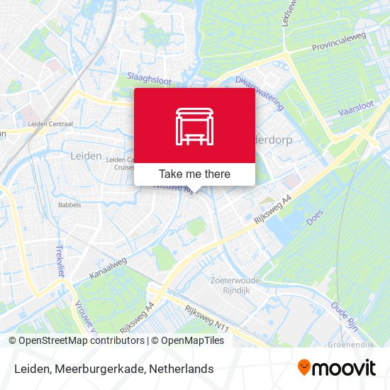 Leiden, Meerburgerkade map
