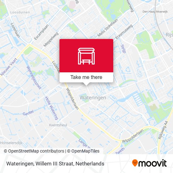 Wateringen, Willem III Straat map