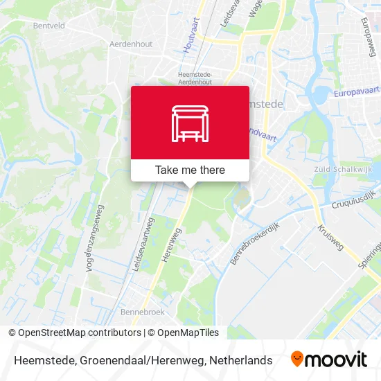 Heemstede, Groenendaal / Herenweg map