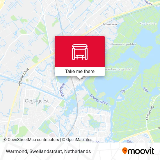 Warmond, Sweilandstraat map