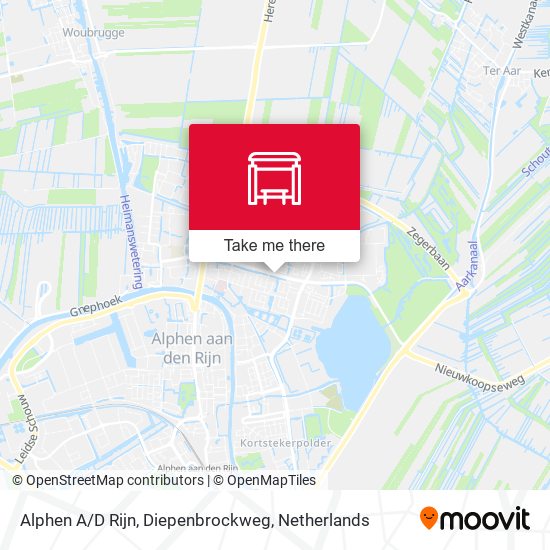 Alphen A / D Rijn, Diepenbrockweg map