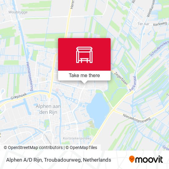 Alphen A/D Rijn, Troubadourweg Karte