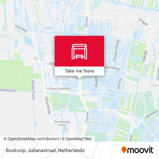 Boskoop, Julianastraat map