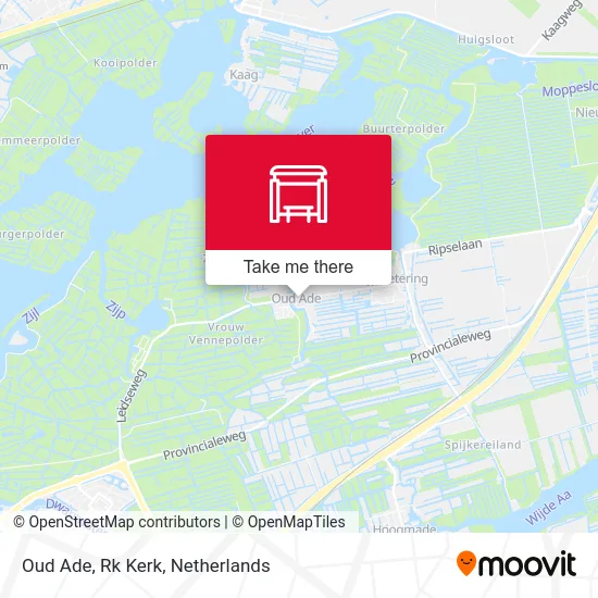 Oud Ade, Rk Kerk map