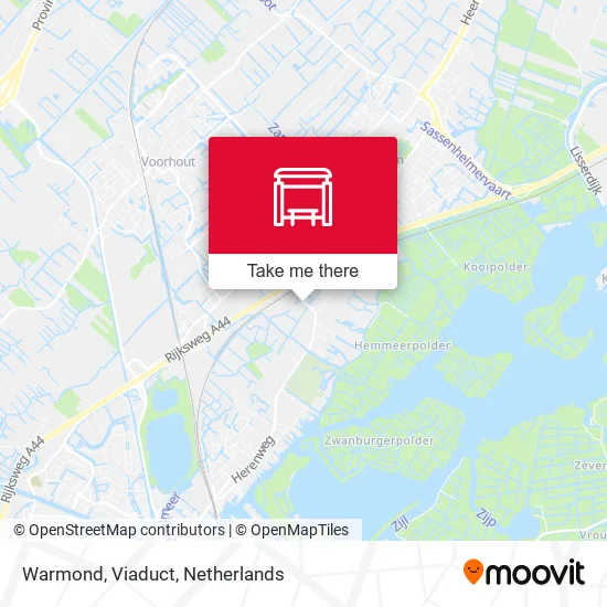 Warmond, Viaduct map
