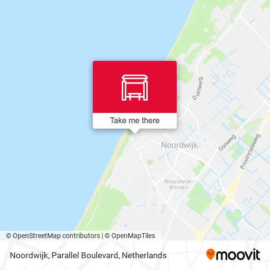 Noordwijk, Parallel Boulevard map