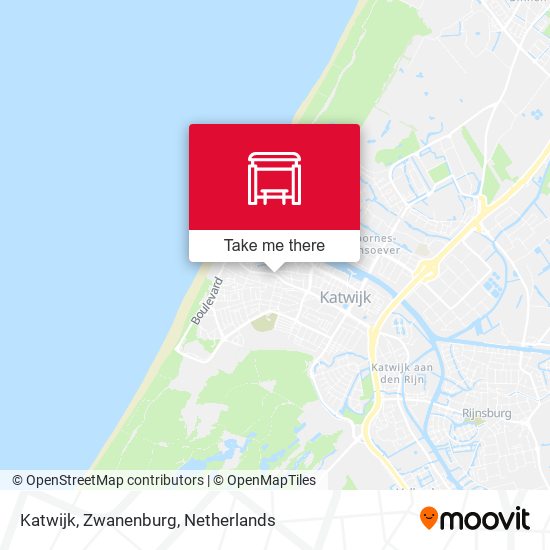 Katwijk, Zwanenburg Karte