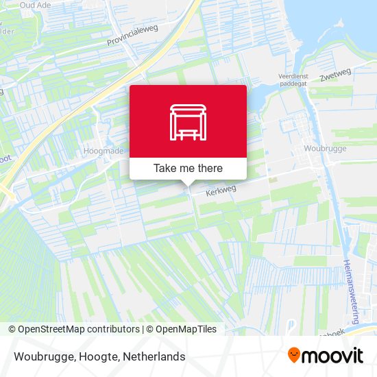 Woubrugge, Hoogte map