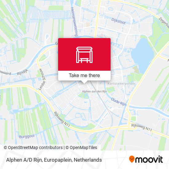 Alphen A/D Rijn, Europaplein map