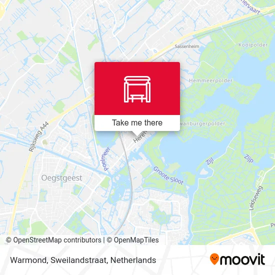 Warmond, Sweilandstraat map