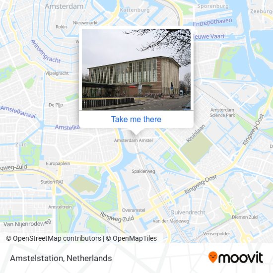 Amstelstation map