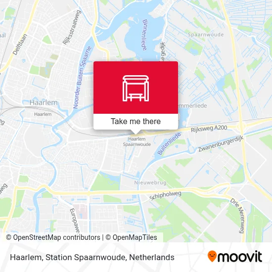 Haarlem, Station Spaarnwoude map