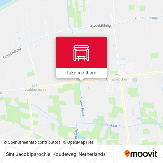 liefde Neerwaarts fragment How to get to Sint Jacobiparochie, Koudeweg in Het Bildt by Bus or Train?