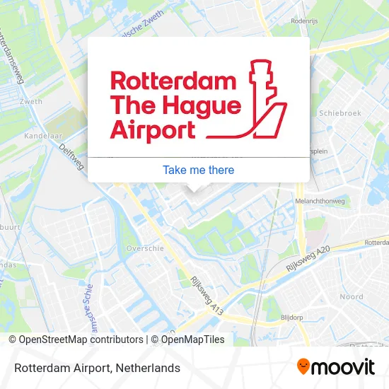 Rotterdam Airport map