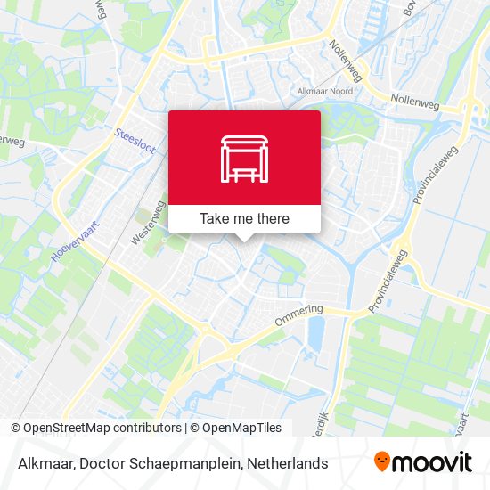 Alkmaar, Doctor Schaepmanplein Karte