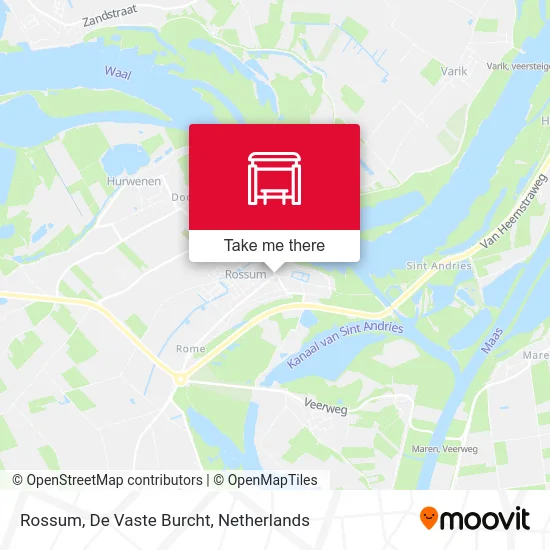 Rossum, De Vaste Burcht map