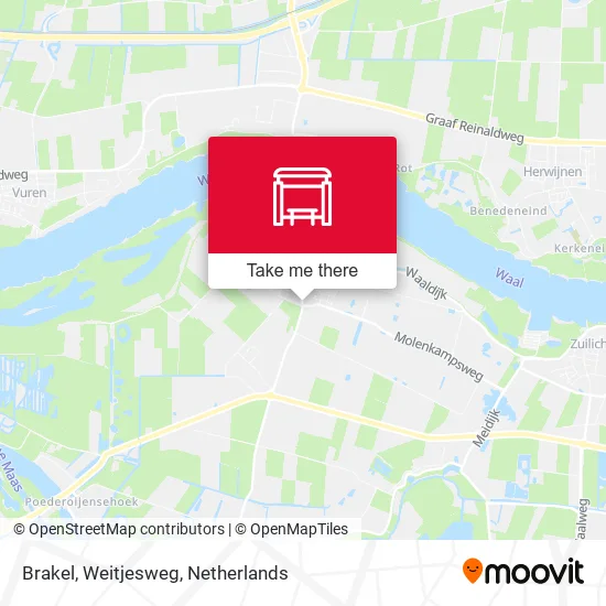 Brakel, Weitjesweg map