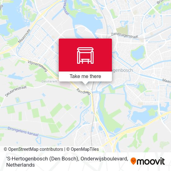 'S-Hertogenbosch (Den Bosch), Onderwijsboulevard map