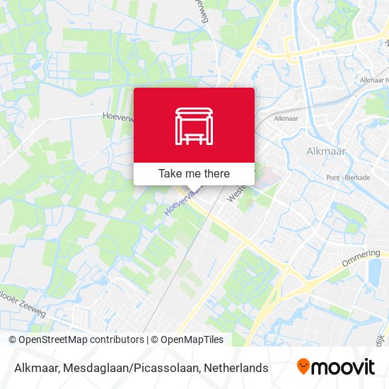 Alkmaar, Mesdaglaan / Picassolaan Karte