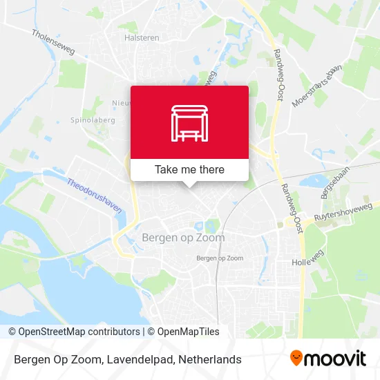 Bergen Op Zoom, Lavendelpad map