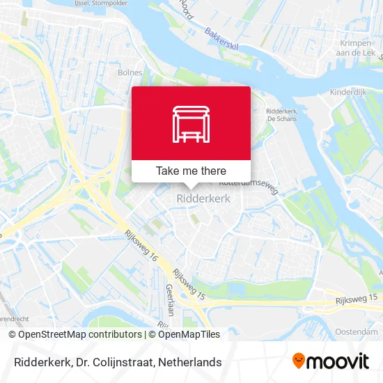 Ridderkerk, Dr. Colijnstraat map