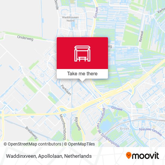 Waddinxveen, Apollolaan map