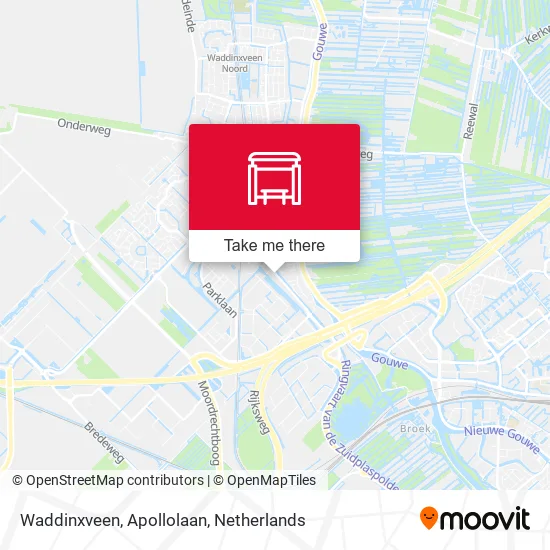 Waddinxveen, Apollolaan map
