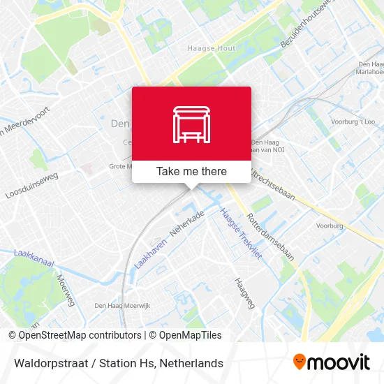 Waldorpstraat / Station Hs map