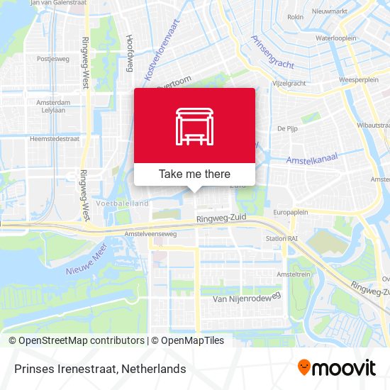 Prinses Irenestraat map