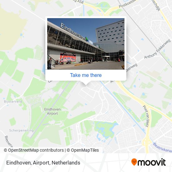 Eindhoven, Airport map