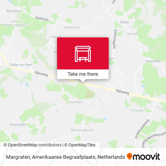 Margraten, Amerikaanse Begraafplaats map