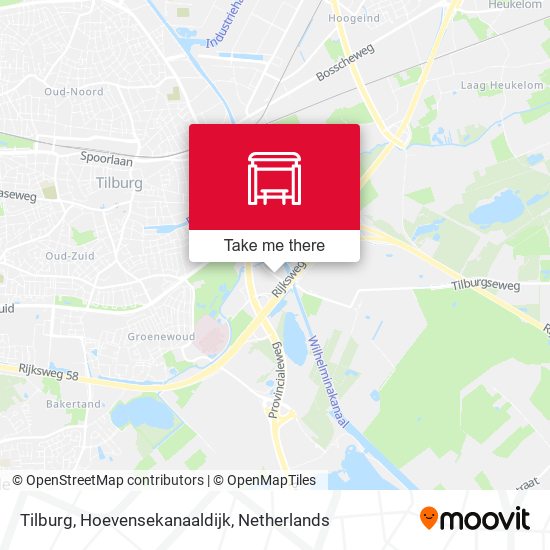 Tilburg, Hoevensekanaaldijk map