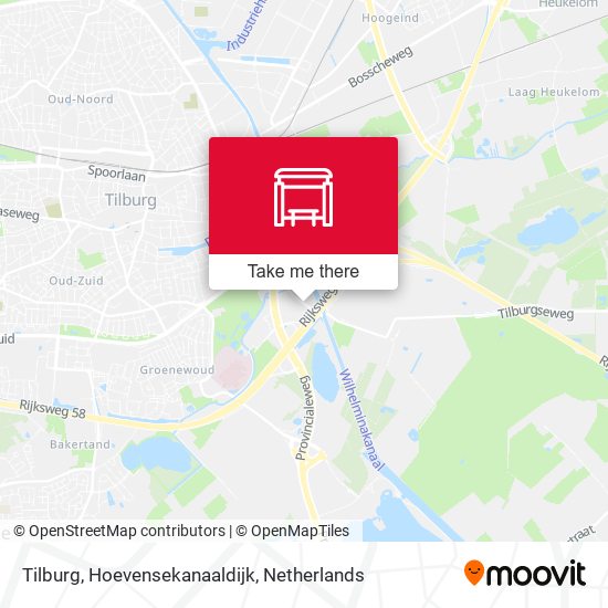 Tilburg, Hoevensekanaaldijk map