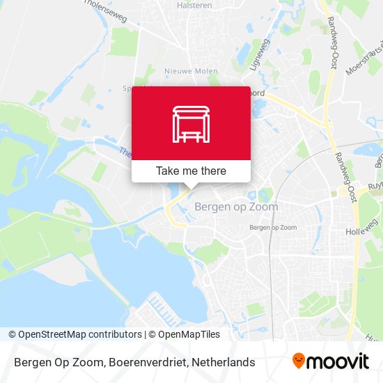 Bergen Op Zoom, Boerenverdriet Karte