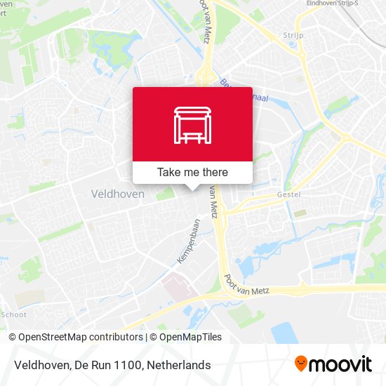 Veldhoven, De Run 1100 map