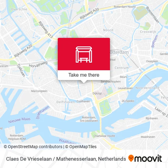 Claes De Vrieselaan / Mathenesserlaan map