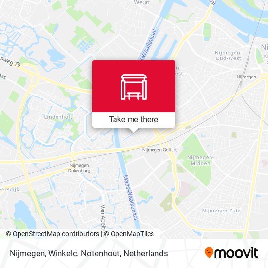 Nijmegen, Winkelc. Notenhout map